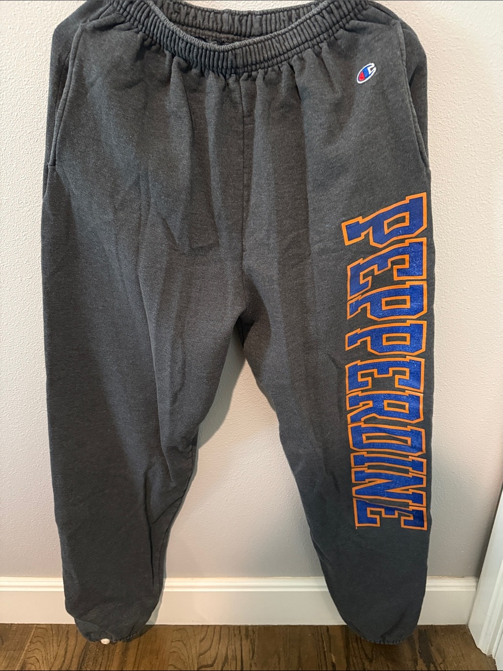 Champion Dark Gray Pepperdine Graphic Sweatpants